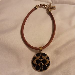 Coach Signature Logo Charm Bracelet